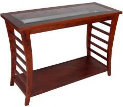 Woodsworth Santa Fe Solid Wood Console Table in Honey Oak Finish
