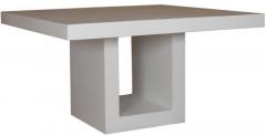 Woodsworth Sao Paulo Four Seater Solid Wood Dining Table in White Finish