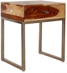 Woodsworth Schutte Side Table in Natural Sheesham Finish