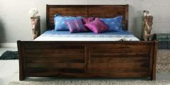 Woodsworth Toston Roca Queen Bed with Storage in Provincial Teak Finish