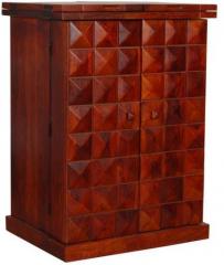 Woodsworth Tujiana Wooden Bar Cabinet in Honey Oak Finish
