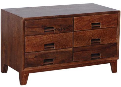 Woodsworth Tulsa Solid Wood Chest of Drawers in Provincial Teak Finish