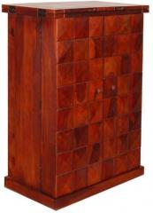 Woodsworth Urbane Bar Cabinet in Honey Oak Finish