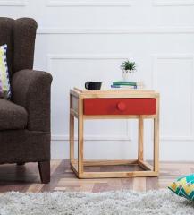 Woodsworth Vermillian End Table in Natural Finish