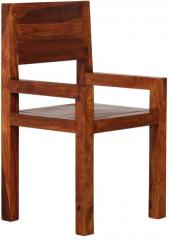 Woodsworth Warren Solid Wood Armchair in Colonial Maple Finish