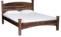 Woodsworth Warren Solid Wood Queen Sized Bed in Provincial Teak Finish