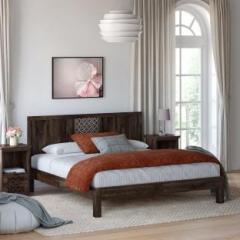 Wopno Furniture Pure Sheesham Solid Wood Queen Bed