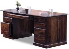 Wopno Furniture Pure Sheesham Wooden Writing Study Desk Computer Laptop Table For Home & Office Solid Wood Study Table