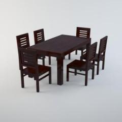Worldwood Sheesham 1 Table with 6 chair Solid Wood 6 Seater Dining Set
