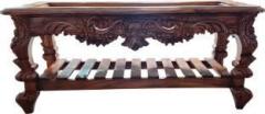 Yasar Handicrafts Handcarved Centre Table Solid Wood Coffee Table