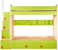 Yipi Flexi Bunk Bed With Bottom Bed & Trundle bed In Red by Yipi Engineered Wood Bunk Bed