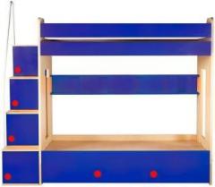 Yipi Flexi Bunk Bed With Bottom Bed & Trundle bed In Sky Blue by Yipi Engineered Wood Bunk Bed