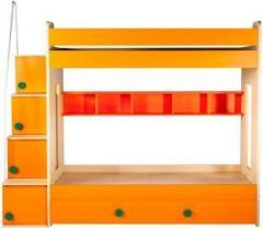 Yipi Flexi Bunk Bed With Bottom Bed & Trundle bed In Yellow by Yipi Engineered Wood Bunk Bed