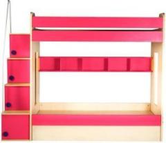 Yipi Flexi Bunk Bed With Hydraulic bed In Pink by Yipi Engineered Wood Bunk Bed