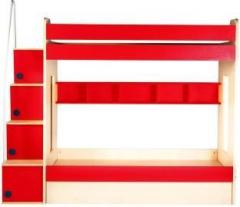 Yipi Flexi Bunk Bed With Hydraulic bed In Red by Yipi Engineered Wood Bunk Bed
