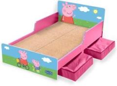 Yipi Peppa Pig Smart Twin Storage Bed Engineered Wood Single Drawer Bed