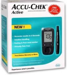 Accu Chek Accu Chek Active Glucose Monitor with 10 Test Strips Glucometer
