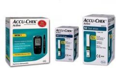 Accu Chek Active Blood Glucose Meter Kit, & 50 Active Strips with free 10 Strips Glucometer