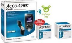 ACCU CHEK Guide Meter with Guide Test Strips Glucometer