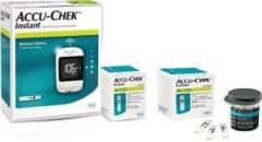 ACCU CHEK Instant Wireless Bluetooth Blood Sugar Glucose check machine with 60 Test Strips Glucometer