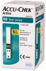 Accu Chek Strips Active Test Strips 50 Glucometer
