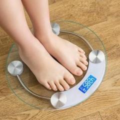ACU CHECK body electronic scale Body Weighing Scale Round Glass Bathroom Digital Scale Weighing Scale