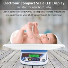 ACU CHECK Digital Baby Weighing Scale With Tray For Newborn Baby upto 25KGS Weight Machine Weighing Scale
