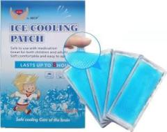 ACU CHECK Medical Hydrogel Fever Reducing Cool Patch, Ice Cooling Gel Fever Patch 4 Sheets Cooling Path Pack
