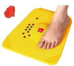 Acuhealth AH171 Accupressure Foot Mat With Magnets For Stress And Pain Relief With Thumb Pad Massager