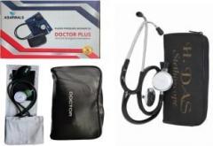 Agarwals DOCTOR PLUS Blood Pressure Machine Manual With H Das Adult Fetoscope Stethoscope. Health Care Appliance Combo