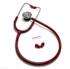 Aki Stethoscope for Doctors and Medical Students Red Tube Evolife Cardiofonic Stethoscope