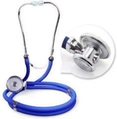 Alexvyan Blue Acoustic Sprague Rappaport Type Dual Double Tube Stethoscope Stainless Steel KT 102 for Doctor Professional Student Stethoscope