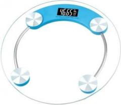 Alpha Digital Personal Body Weighing Scale with Temperature and Battery Indicator White display 180 kg Weighing Scale