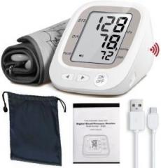 Balrama New Arrival Talking + USB Charging Digital BP Machine Blood Pressure Monitor Medical Grade Heart Beat Meter Tester Machine Bp Monitor