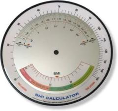 Bodhee Tree BMI Calculator Wheel with slip in Cover| Disk| Weight Analyser | Single Unit Body Fat Analyzer