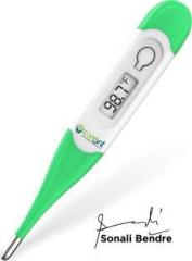 Carent DMT437 Green Waterproof Digital Flexible Tip Thermometer With Fever Alarm For Kids & Adults Thermometer