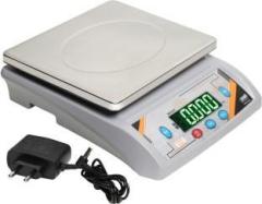 Cohel 30Kg Double Display chargeable Weight Machine with Steel Plate Top for Shop/Home Weighing Scale