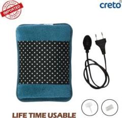 Creto Electric Hot Gel Bag | Auto Power Cut off Saftey | Soft Fur Surface Electric 1 L Hot Water Bag