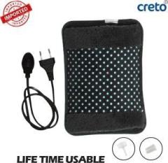 Creto Heating Electrothermal Auto Cut Off Extra Fur VELVET Electric 1 L Hot Water Bag