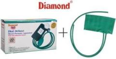 Diamond Dial Deluxe Bp Apparatus with Green Rubber Bag Bp Monitor