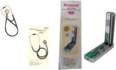 Diamond Mercury Regular Model BPMR112 with Original brand Paediatric Stethoscope ST028 Combo Kit Bp Monitor
