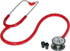 Dishan Stethoscope for Doctors and Medical Students Red Tube Evolife Cardiofonic Dual Stethoscope