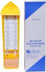 Divinext Wet & Dry Zeal Bulb Zeal Hygrometer Relative Humidity Meter Moisture Meter Room Hanging Temperature Gauge Meter Weather Station Analogue Two Scales Mercury Thermometer