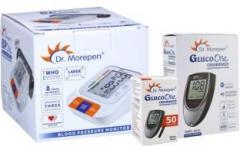 Dr. Morepen BP 15 Blood Pressure Monitor and Glucometer 50 Strips combo pack BP 15, Glucometer, 50strips Bp Monitor