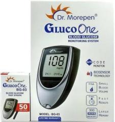 Dr. Morepen Dr.Morepen Glucose Monitor + 50 Strips Glucometer