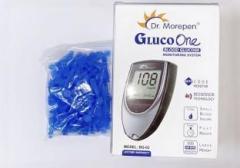 Dr. Morepen Glucometer Blood Glucose Monitor and 100 Lancets combo pack Glucometer