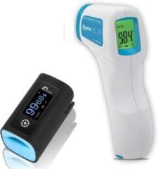 Dr. Morepen infrared thermometer & fingertip pulse oximeter combo Pulse Oximeter