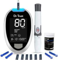 Dr. Trust Digital Glucose Blood Sugar testing Monitor Machine with 10 Strips Glucometer