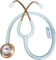 Dr Yonimed Cardiology Rose Gold Grey Dual Head Stethoscope For Adult & Pediatric Use Acoustic Stethoscope