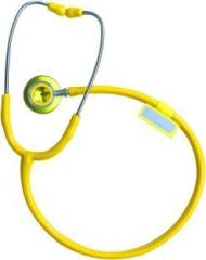 Dr Yonimed Professional Stethoscope Yellow Color Casting Doctor Students Acoustic Stethoscope